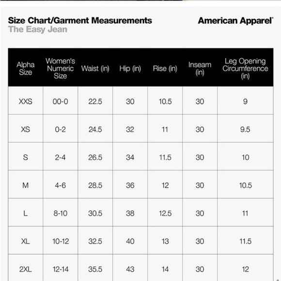 NWOT American Apparel The Easy Jean High Rise Stretch Skinny Blue Size Large - Picture 7 of 16